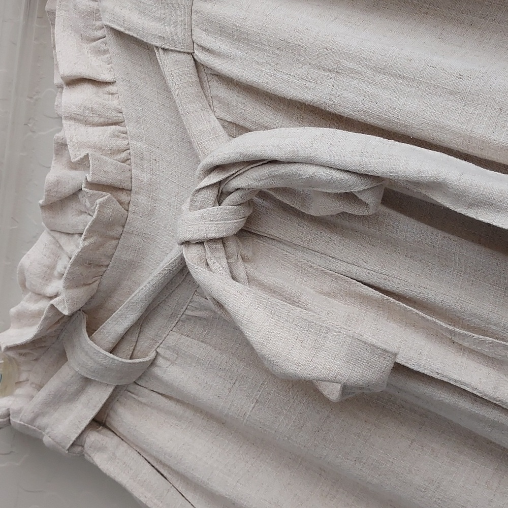 Sugar+Lips Linen Blend Cream Pants Brand New never worn